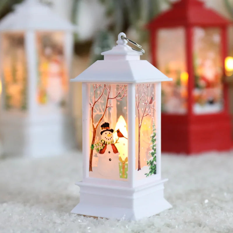 Christmas Snowman LED Candle Lamp