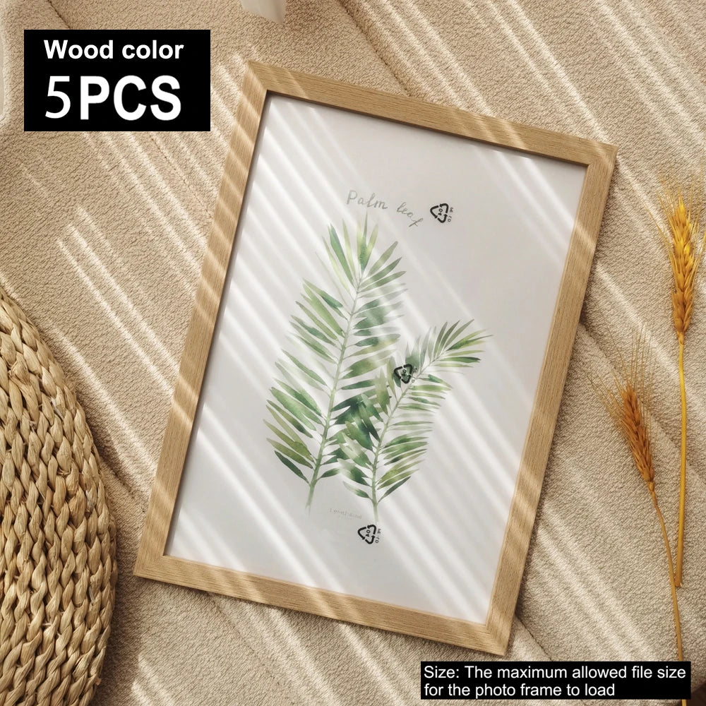 5PCS Wooden Photo Frame Set