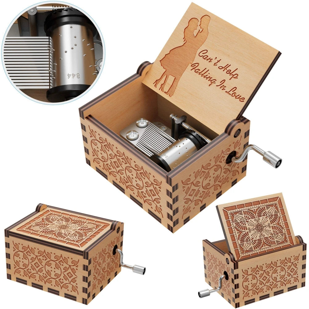 Vintage Wooden Music Box