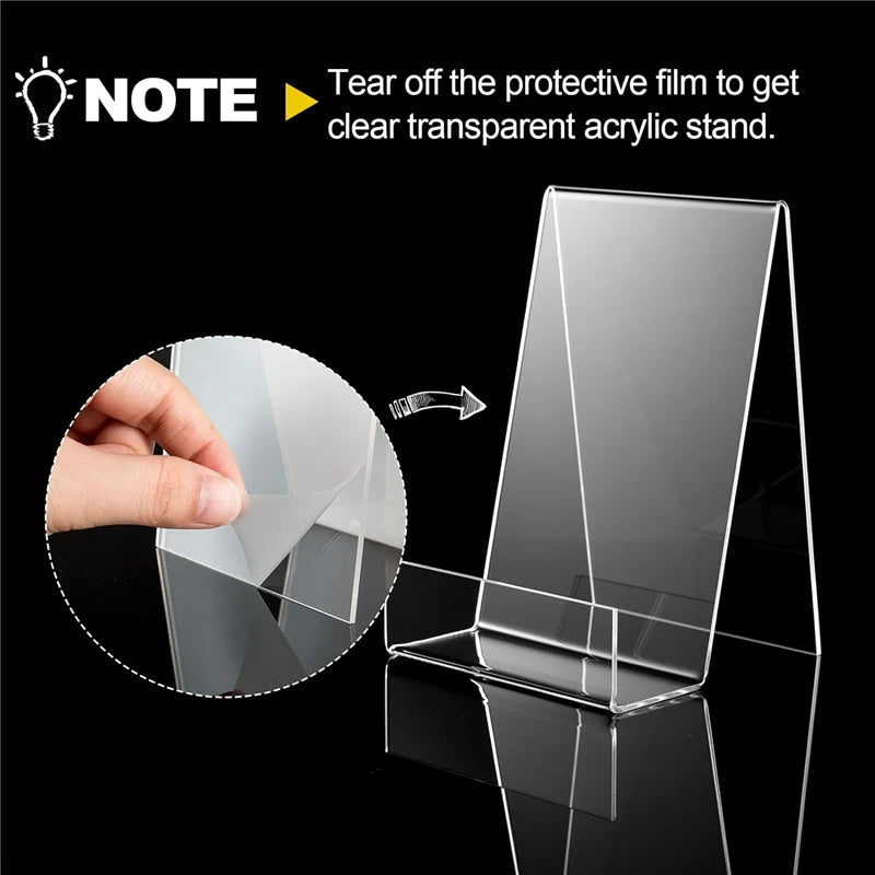 4PCS Clear Acrylic Book