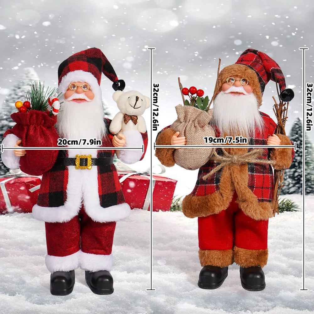 12in Standing Santa Claus Doll