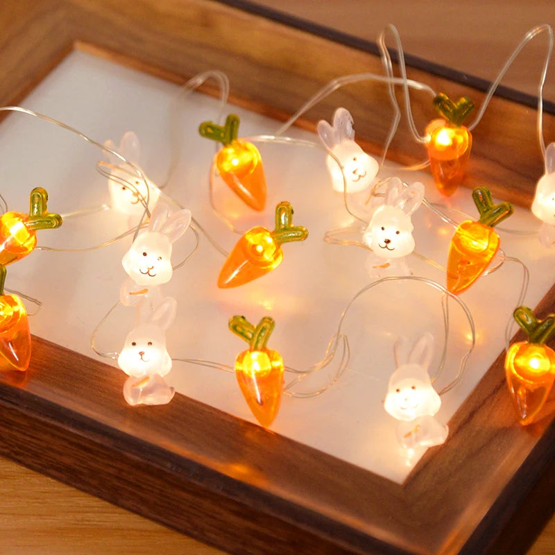 Easter Rabbit & Chick LED String Lights