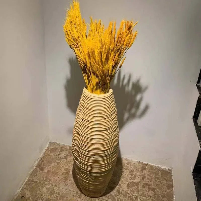 Handwoven Rattan Vase