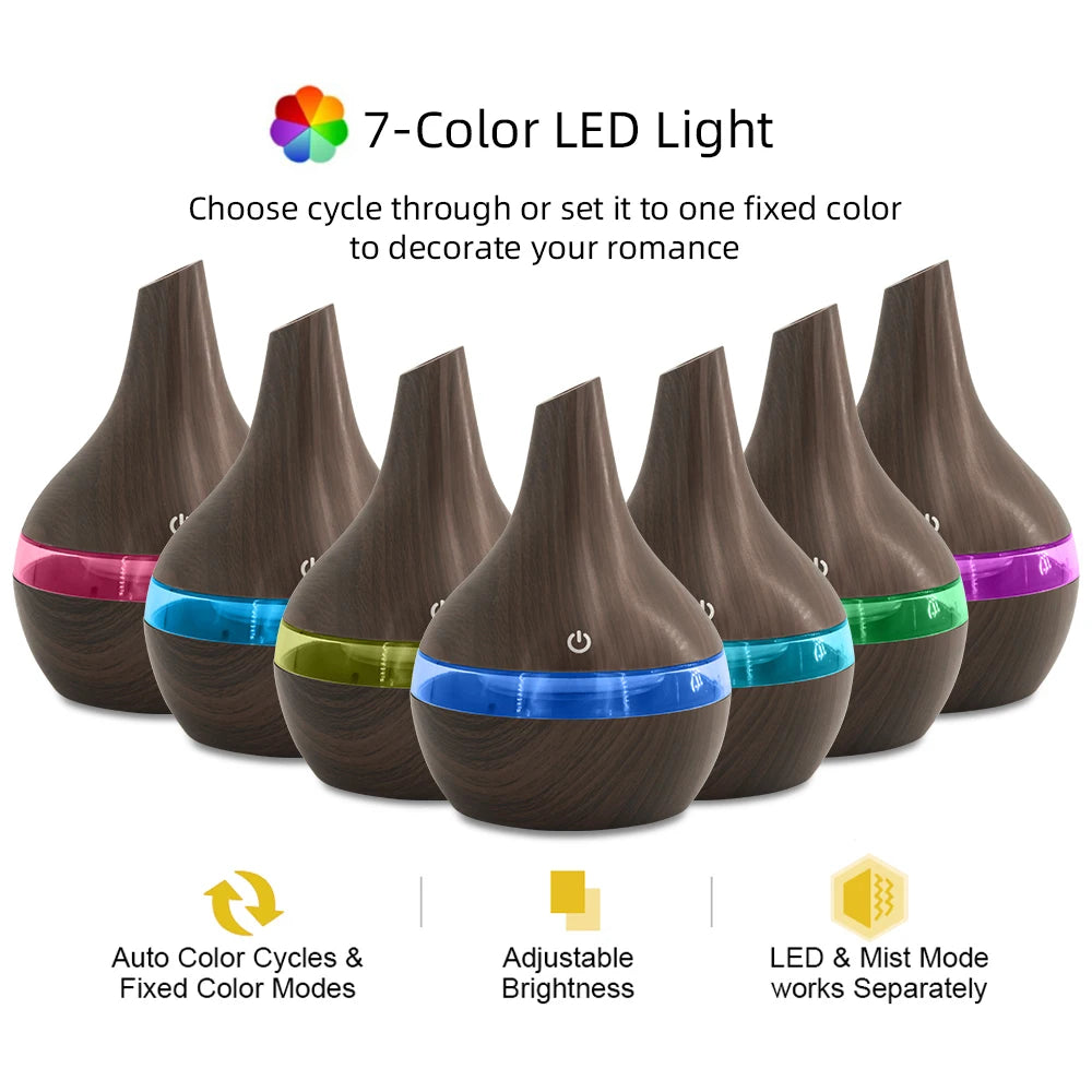 300ml Portable USB Humidifier & Diffuser