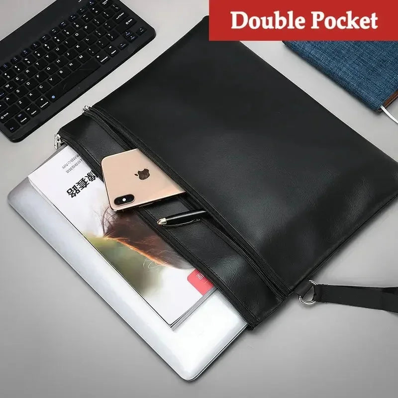 PU Leather Document Bag