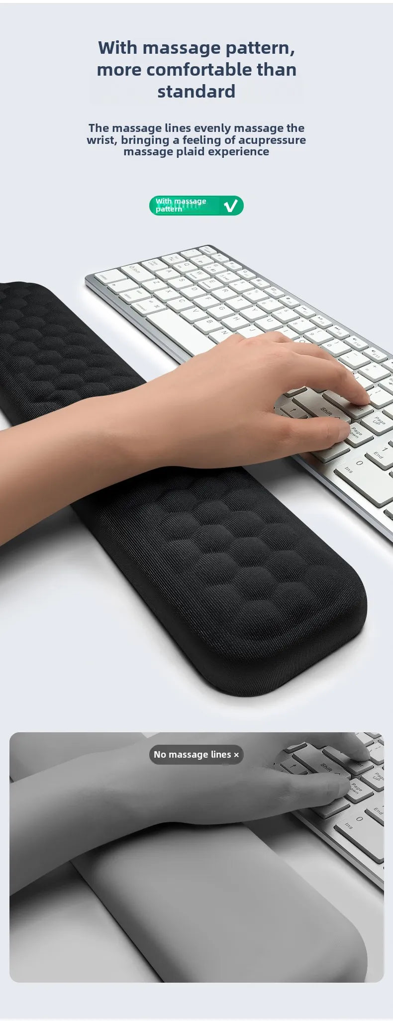 Ergonomic Memory Foam Keyboard