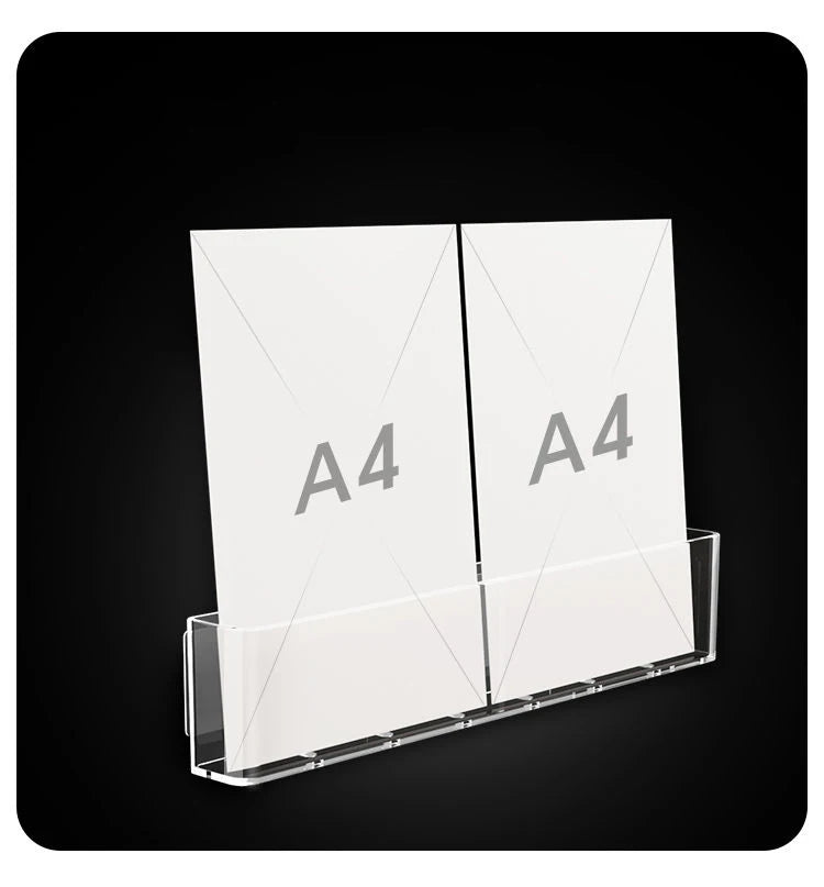 Acrylic Wall-Mount Kids Book Display Shelf