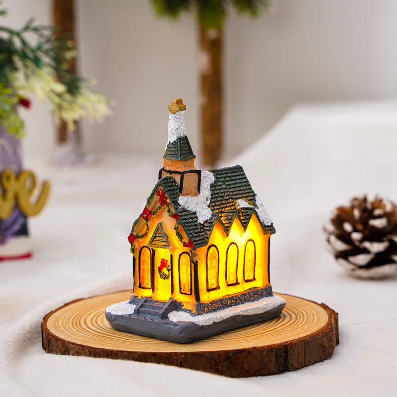 Christmas LED Glowing House Ornament