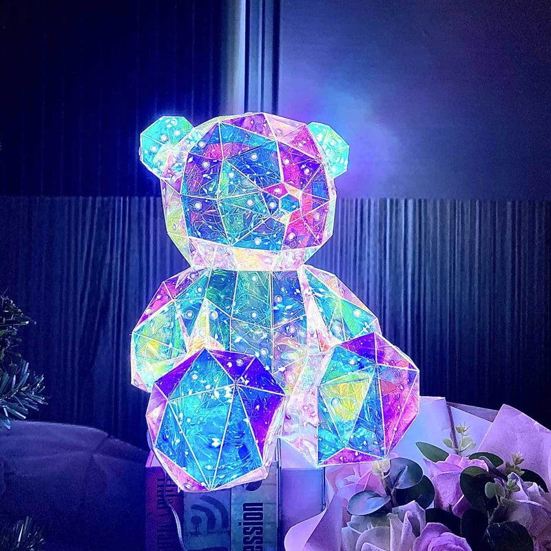 Colorful LED Glowing Bear Lamp