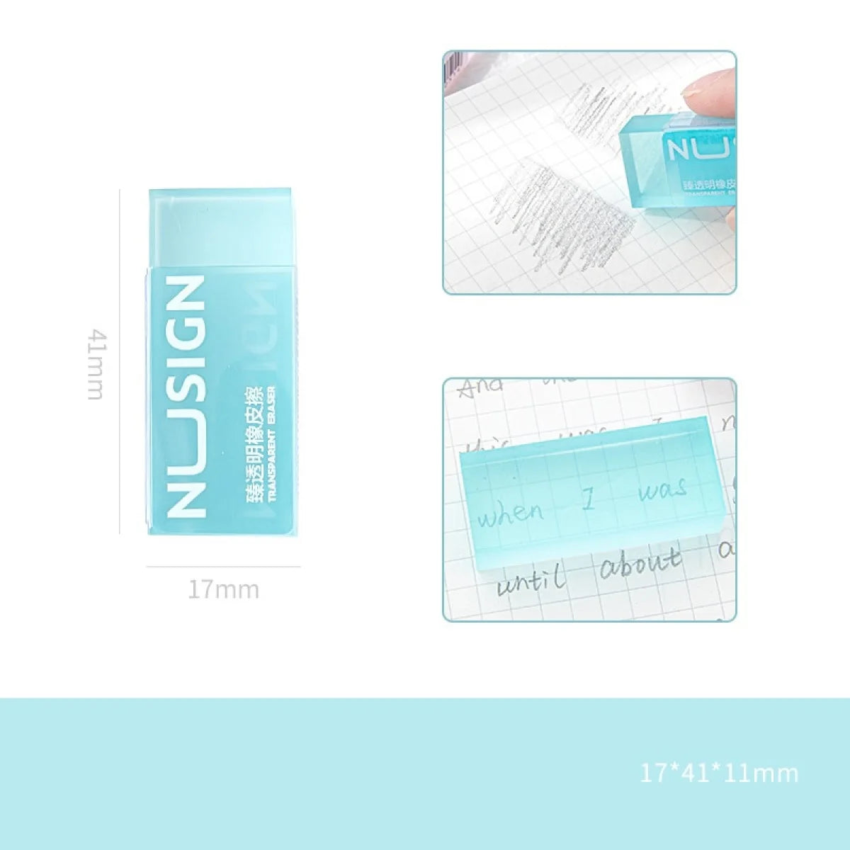 DELI Lovely Transparent Eraser:
