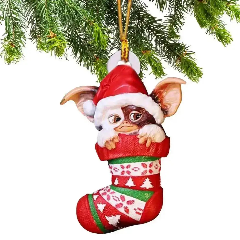 Gremlins Santa Hat Christmas Tree Pendant