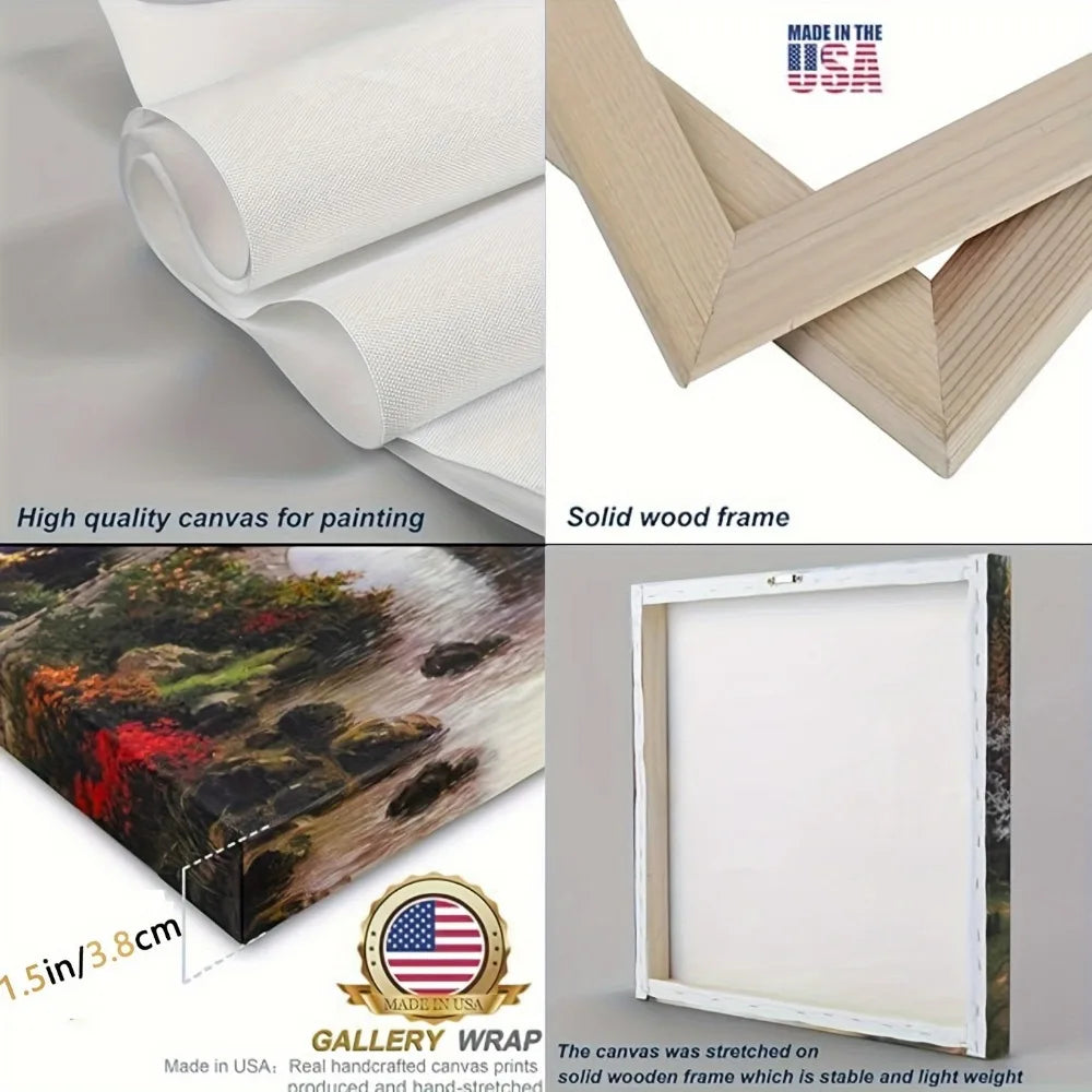 Fourth of July Pine Wood Frame Wall Art