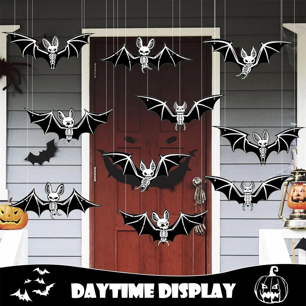 Glow-in-the-Dark 3D Hanging Bats