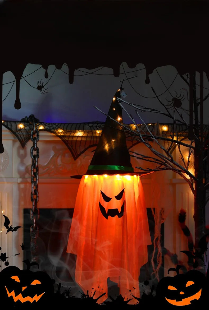 LED Flying Witch Hat Lights