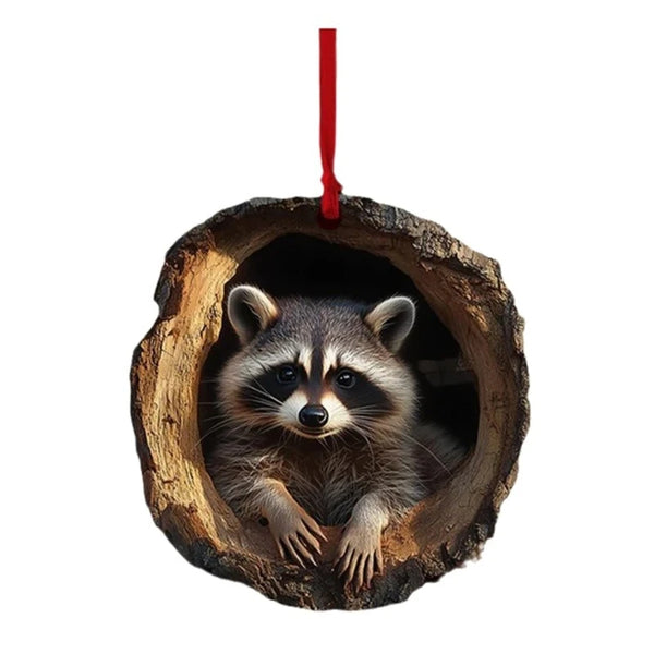 Acrylic Owl Christmas Tree Ornament