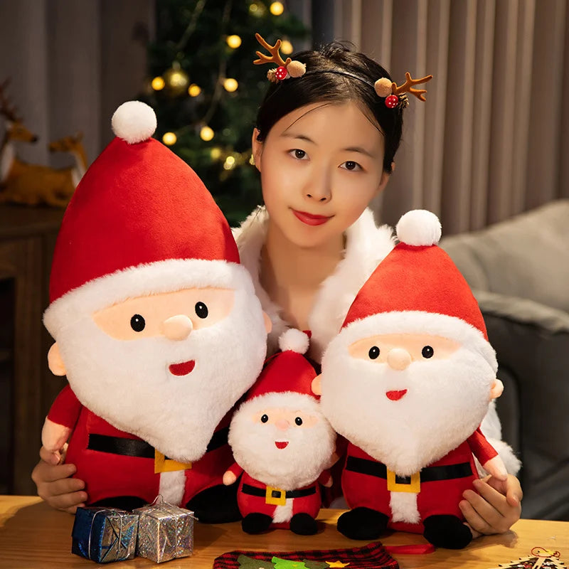 Cute Santa, Snowman & Elk Plush Toys