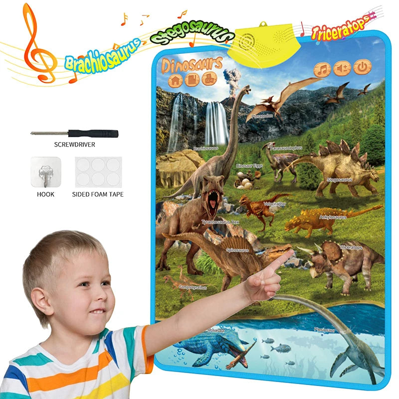 Talking Alphabet Wall Chart – Educational ABC & 123 Music Poster