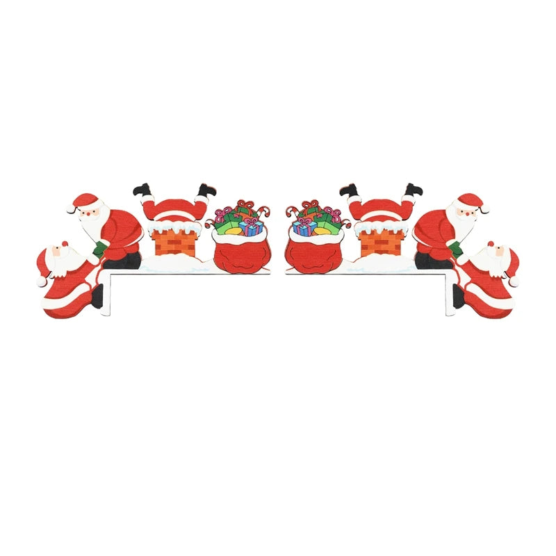 Merry Christmas Wooden Door Frame Ornament