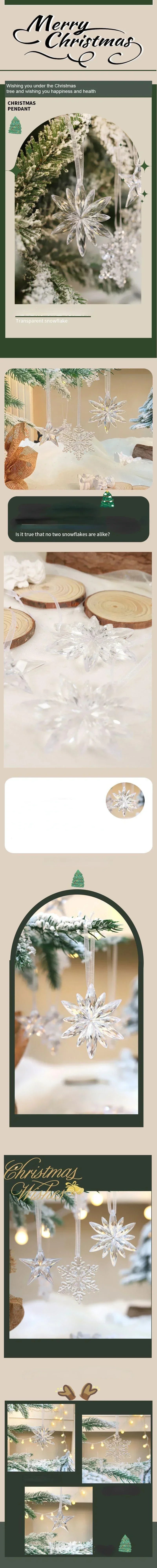 Christmas Snowflake Pendants