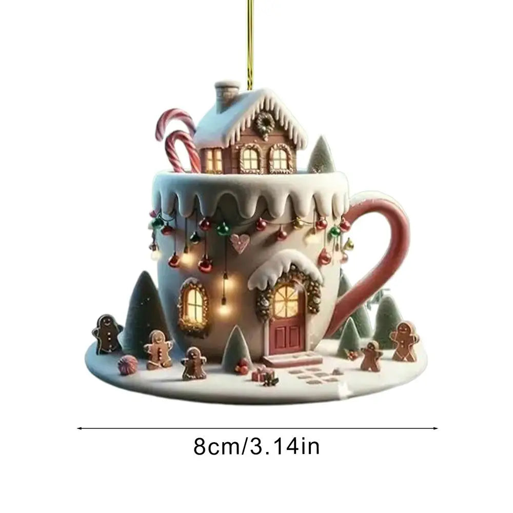 Christmas Coffee Cup Ornaments