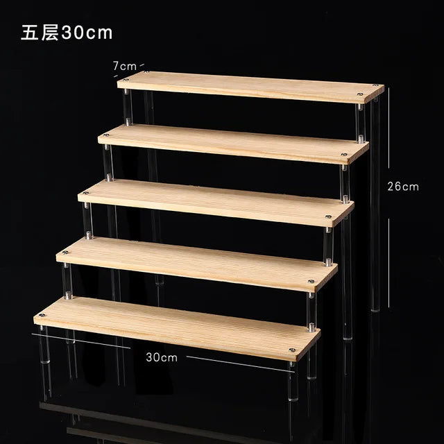 1–5 Tier Clear Acrylic Display Stand