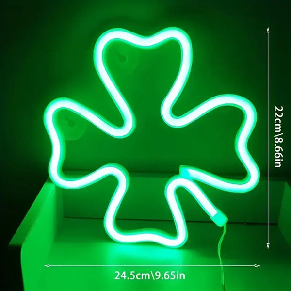 Green Clover LED Neon Sign