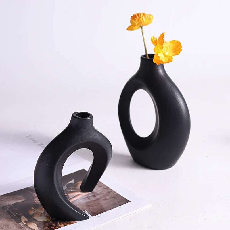2-Piece Ceramic Vase Set