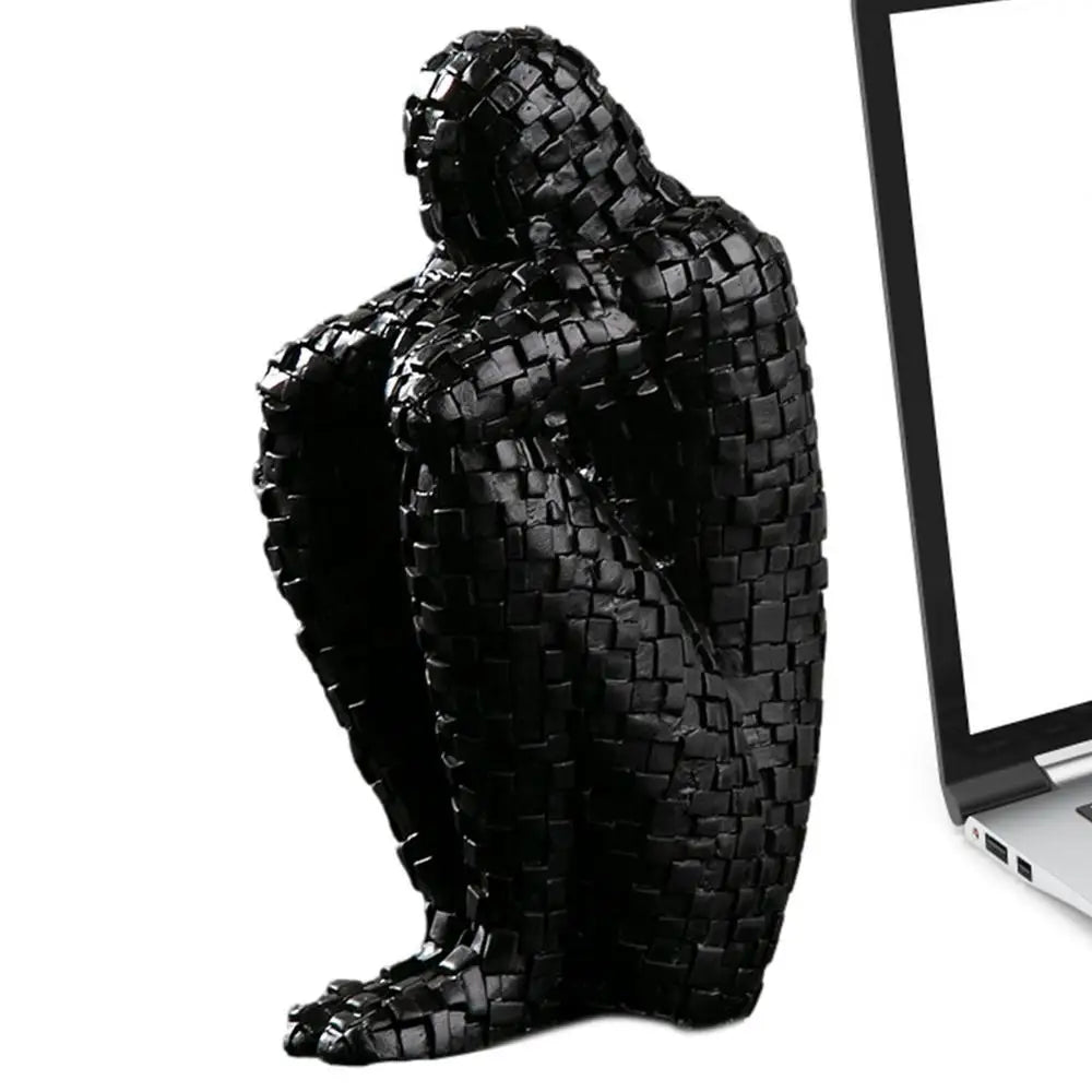 Nordic Thinker Resin Sculpture