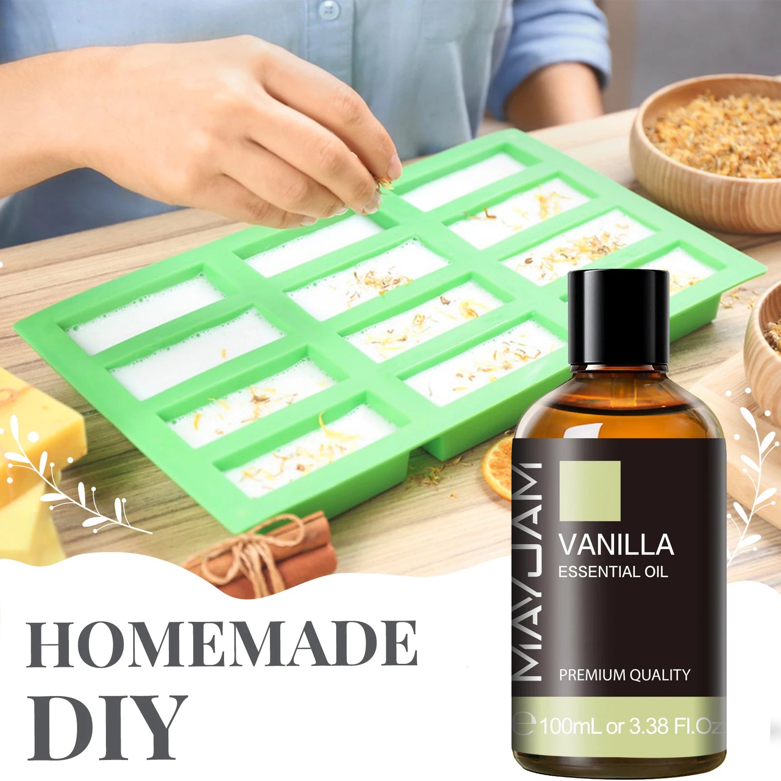 MAYJAM 100ml Essential Oil – Dropper Bottle for Diffusers & Candles