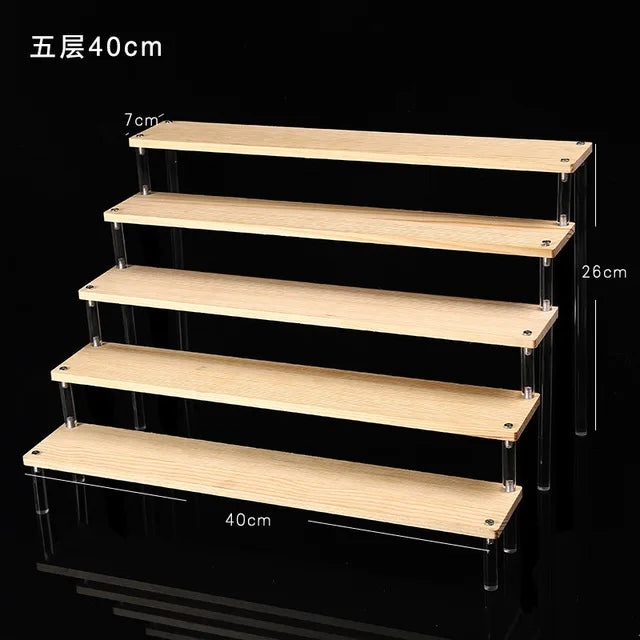 1–5 Tier Clear Acrylic Display Stand