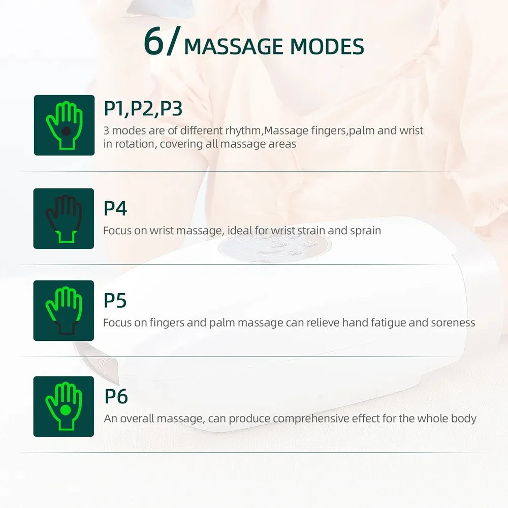 Hand Massager – Compression & Heat Therapy for Arthritis Relief