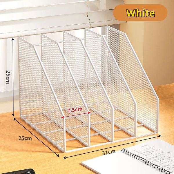 Metal File Rack Desktop Organizer