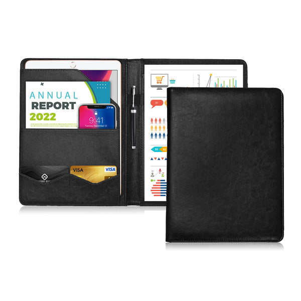 A4 PU Leather Conference Folder – Business Document Organizer