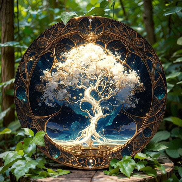 Tree of Life Mandala Metal Wall Art