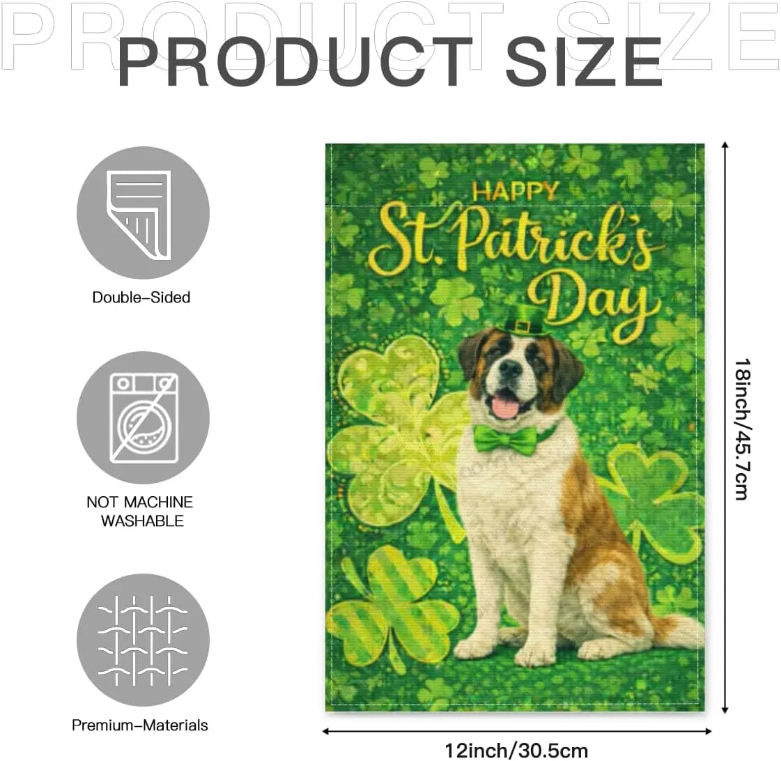 St. Patrick's Day Shamrock Pillow Cover