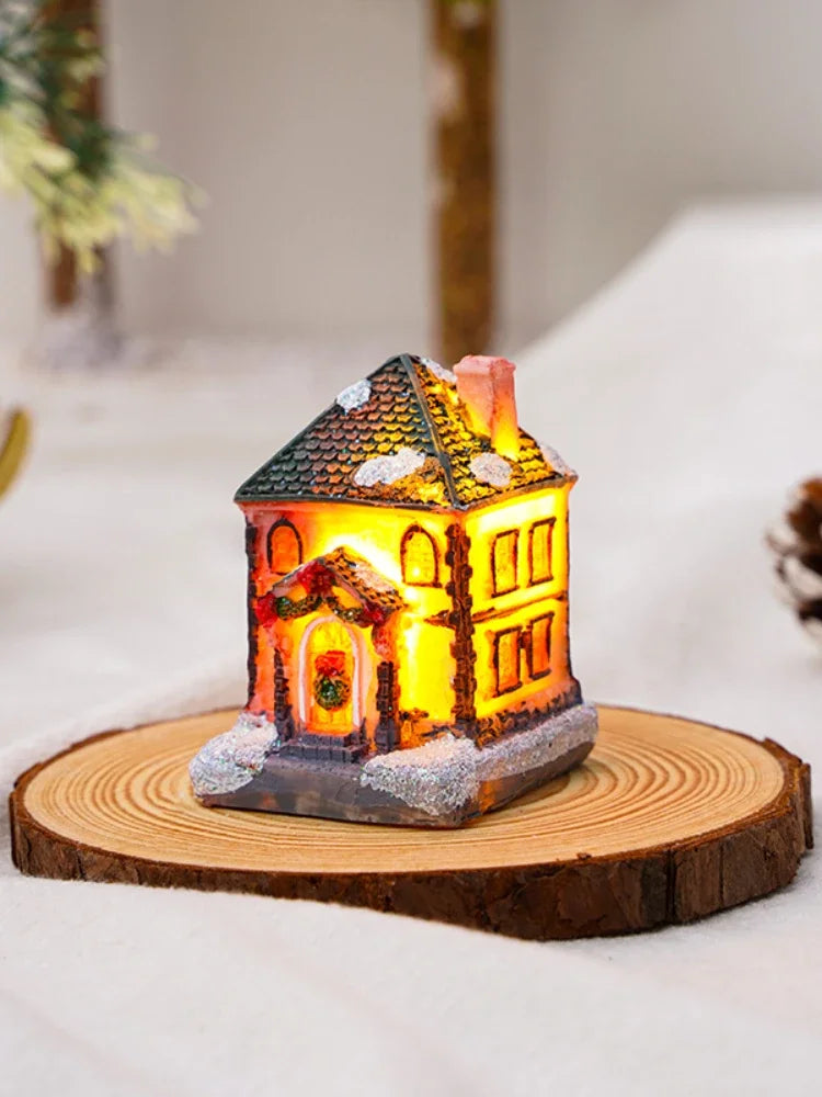 Christmas LED Glowing House Ornament