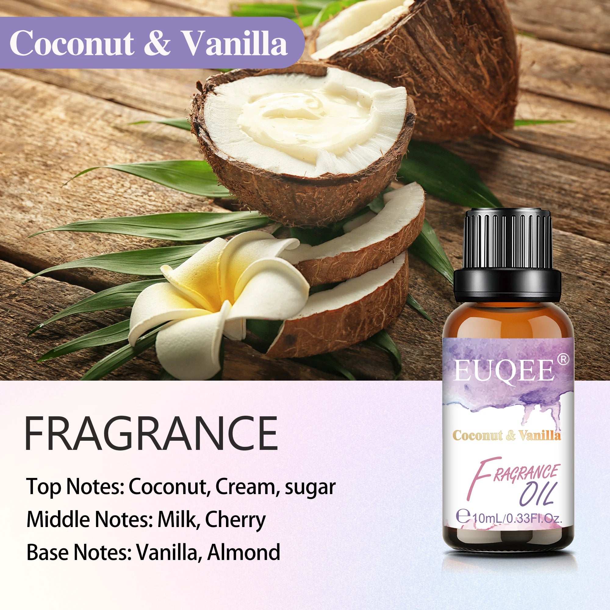 EUQEE Fragrance Oil for Diffusers and Candles