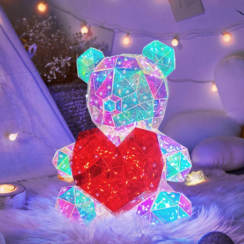 Colorful LED Glowing Bear Lamp