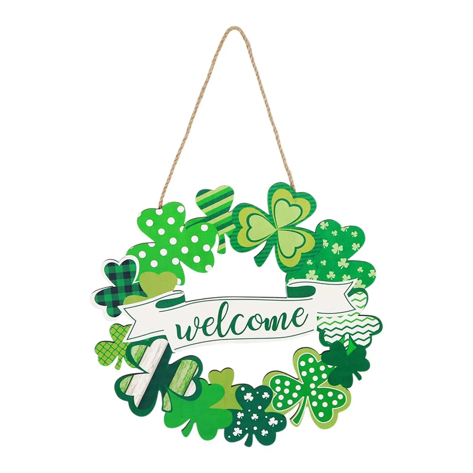 St. Patrick's Day Wooden Hanging Door Sign