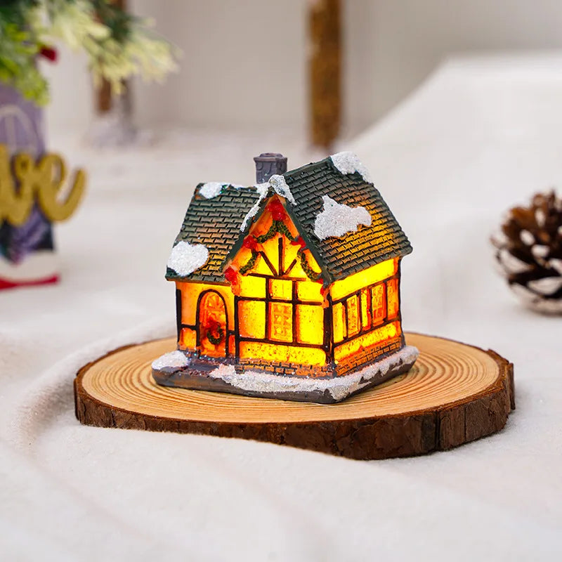 Christmas LED Glowing House Ornament