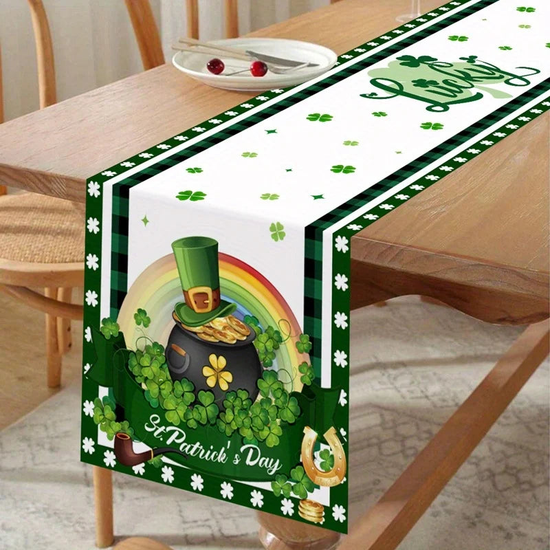 St. Patrick's Day Clover Table Runner
