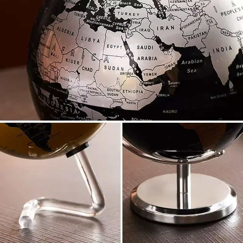 Creative Metal Rotating Globe Decoration