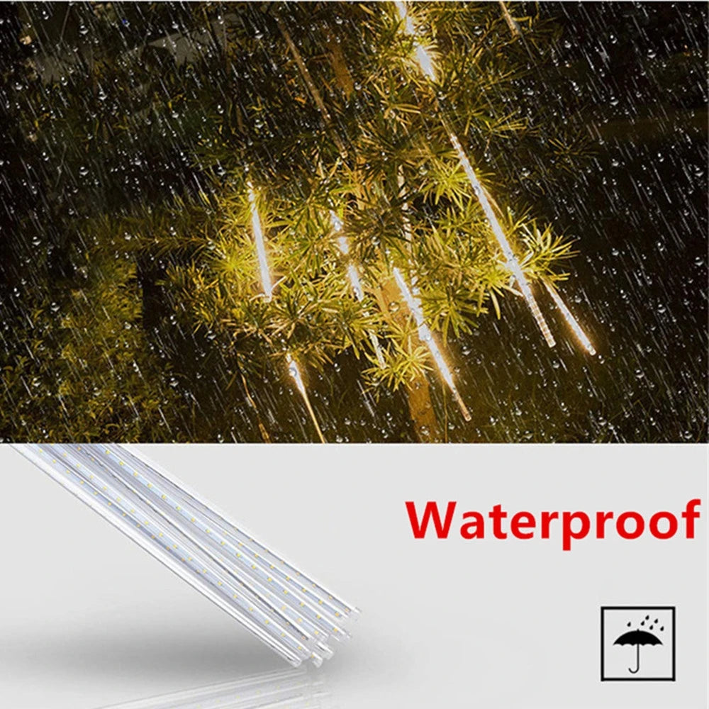 LED Meteor Shower Rain String Lights