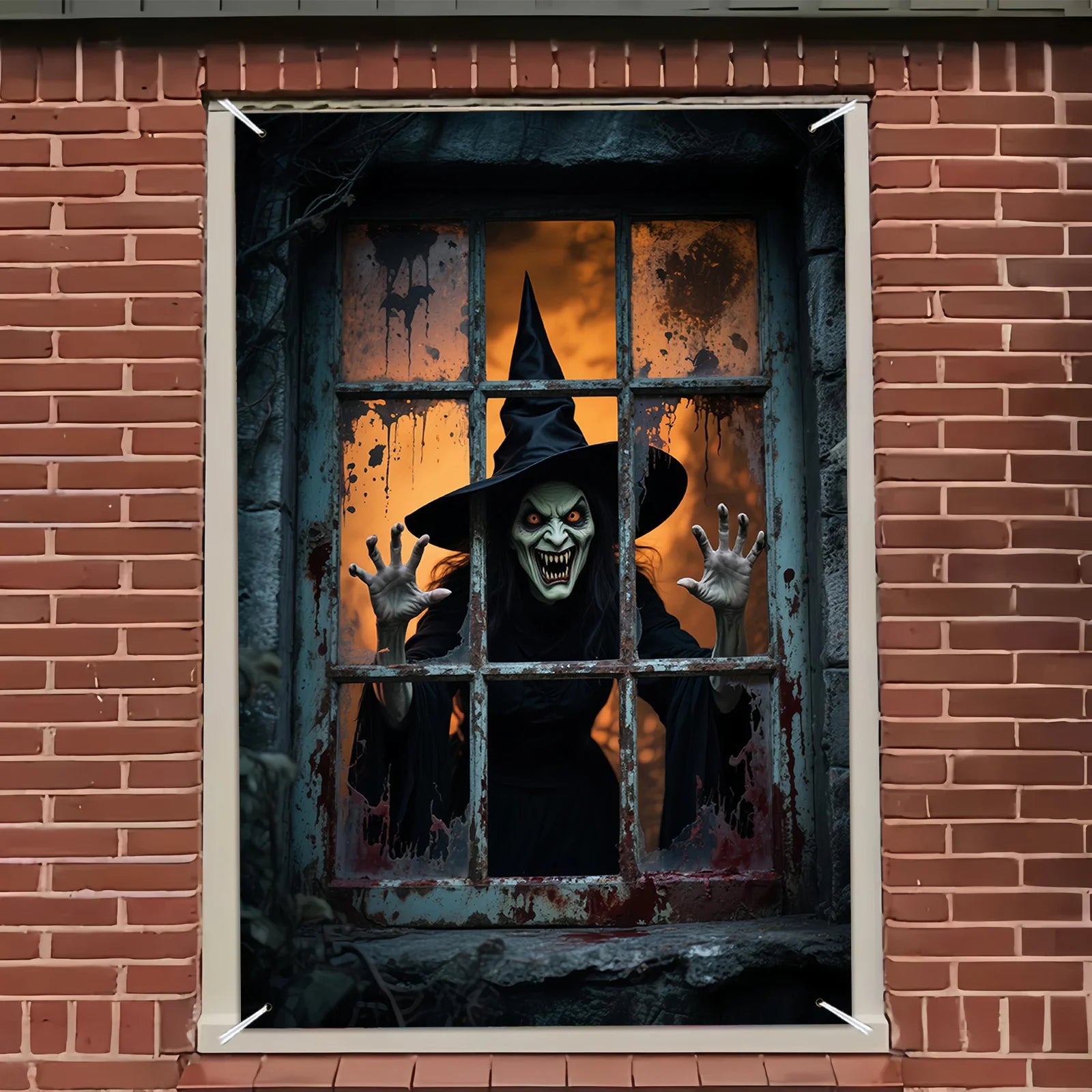 Halloween Witch Party Banner