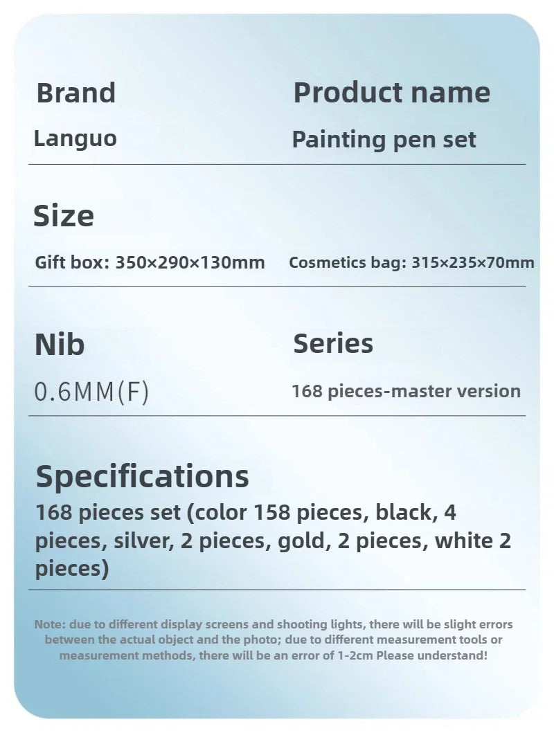 198/6 PCS Morandi Gel Pen Set