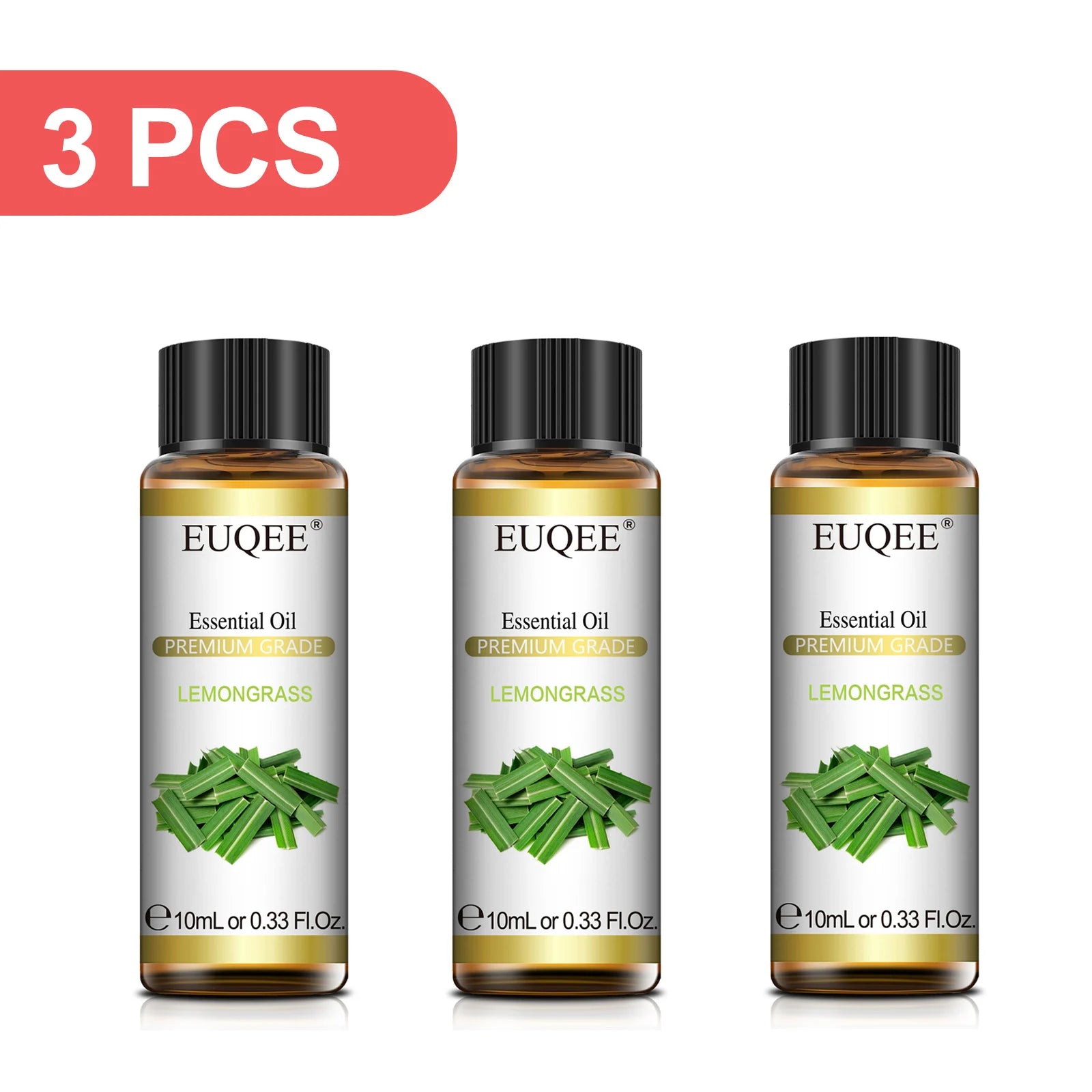EUQEE 3-Piece Essential Oil Set, 10ml