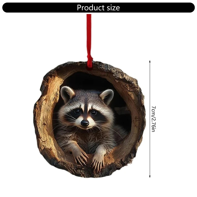 Acrylic Owl Christmas Tree Ornament