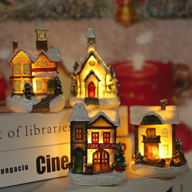 Christmas LED Glowing House Ornament