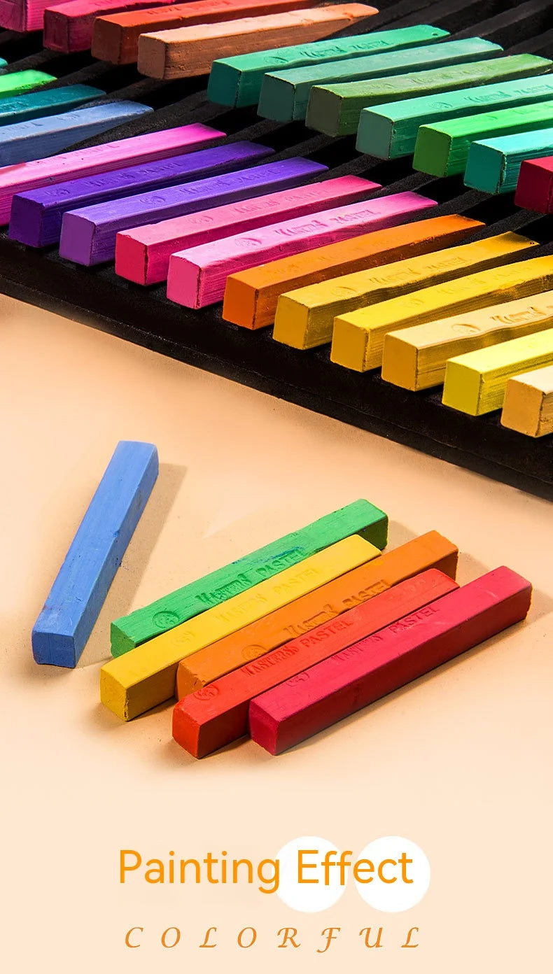 Soft Dry Pastel Chalk Crayons Set:
