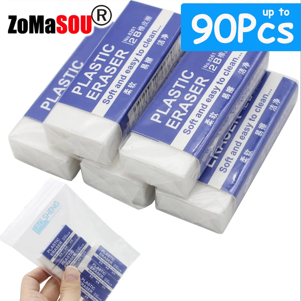2B Pencil Erasers – Soft PVC Rubber